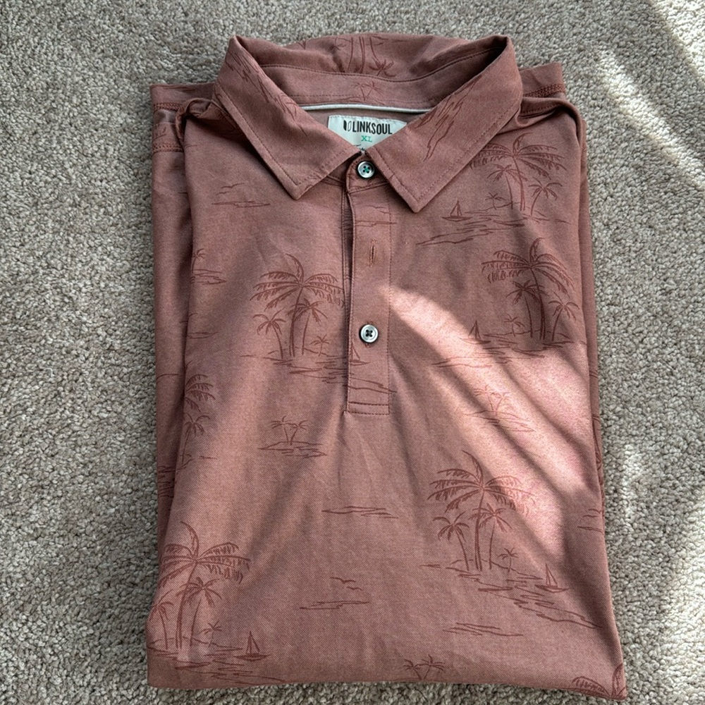 LINKSOUL SHORT SLEEVE POLO NWOT